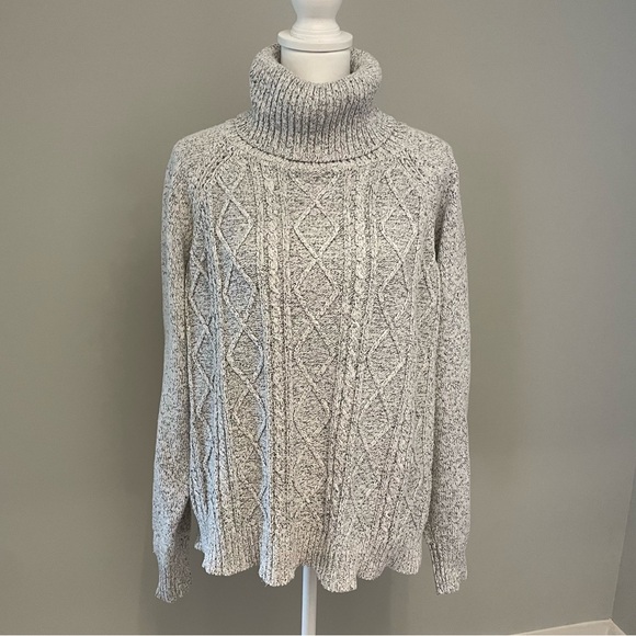 Jack BB Dakota Chunky Cable Knit Turtleneck Sweater - Picture 2 of 9